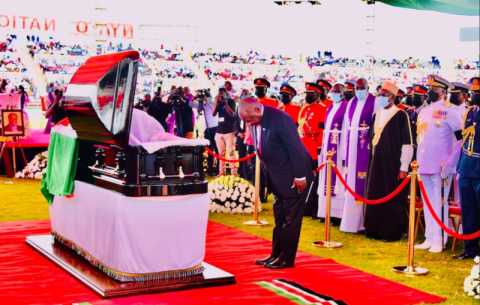 President Ramaphosa attends funeral service of former Kenyan President Mwai Kibaki.