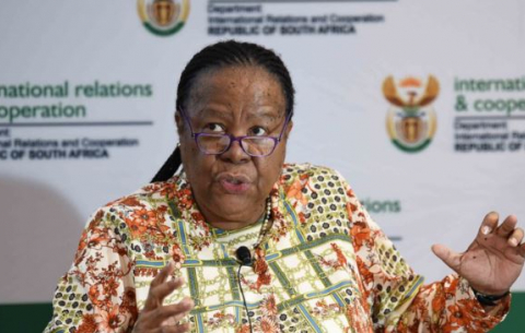 Minister Naledi Pandor delivers the opening remarks during the Panel Discussion on Pan Africanism in Current times at the University of Cape Town.