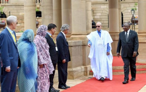 President Cyril Ramaphosa hosts President Brahim Ghali of the Saharawi Arab Democratic Republic/Western Sahara.