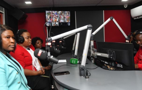 Deputy Minister in the Presidency Thembi Siweya unveils brand-new studios at Thetha FM community radio station in Sedibeng.