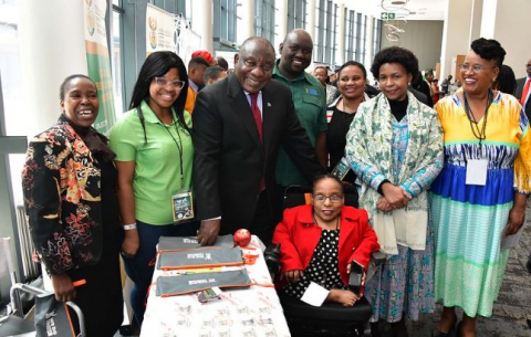 President Cyril Ramaphosa at the Summit on Economic Empowerment for Persons with Disabilities.