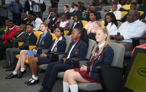 Some of the top achievers of the Class of 2022 ahead of the ceremony to honour matrics.