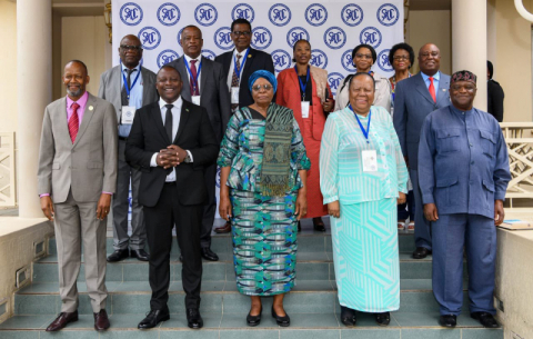 International Relations and Cooperation Minister, Dr Naledi Pandor, attends the Opening Session of the SADC Extraordinary meeting of the Organ Troika on Politics, Defence & Security Cooperation Ministerial Committee in Windhoek, Namibia.