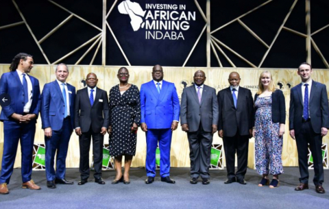 President Cyril Ramaphosa at the 2023 Investing in Africa Mining Indaba.
