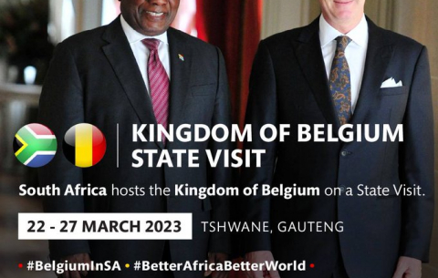 President Cyril Ramaphosa hosts His Majesty King Philippe and Her Majesty Queen Mathilde of The Kingdom of Belgium from 22-27 March. 