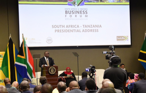 President Cyril Ramaphosa delivered the keynote address at the South Africa - Tanzania Business Forum at the Council for Scientific and Industrial Research (CSIR) Convention Centre in Pretoria.