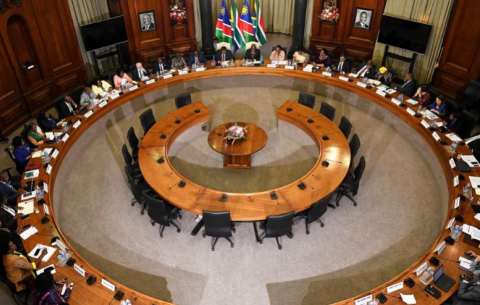 His Excellency President Cyril Ramaphosa and His Excellency President Hage Geingob lead their respective delegations in official talks on occasion of the Republic of Namibia State Visit at the Union Buildings in Tshwane.