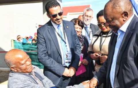 President Cyril Ramaphosa at the Presidential Imbizo in the Western Cape.