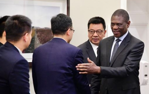 Deputy President Paul Mashatile receives a Courtesy Call from H.E. Chen Xiaodong, the Chinese Ambassador to South Africa