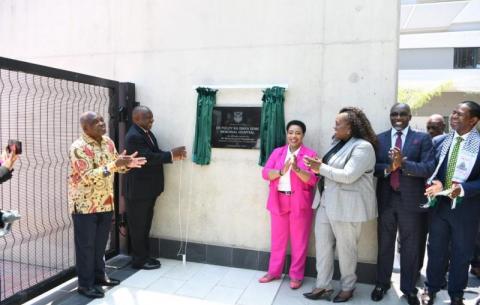 President Ramaphosa at the official opening of Dr Pixley Ka-Isaka Seme Memorial Hospital in KwaZulu-Natal.