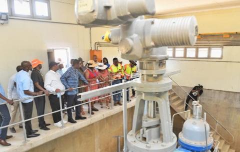 Deputy President Paul Mashatile visits Karino Water Treatment Plant in Mpumalanga.