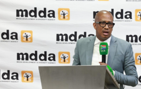 Deputy Minister in The Presidency, Kenny Morolong, at the North West Community Media Governance Workshop.