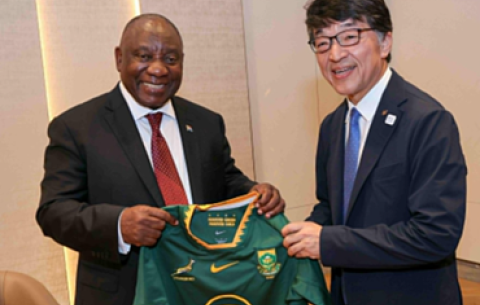 President Ramaphosa at the 9th Tokyo International Conference on African Development Summit in Japan. 