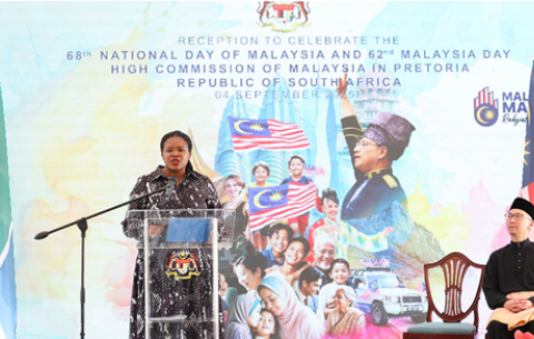 Deputy Minister in the Presidency, Nonceba Mhlauli, represents South Africa at the 68th Malaysian National Day.