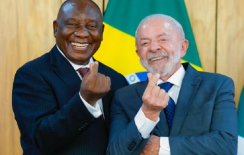 President Cyril Ramaphosa with Brazilian President Lula da Silva on the occasion of the State Visit.