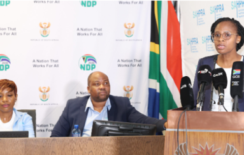 The South African Health Products Regulatory Authority briefs media on the recall of specific batches of Citro-Soda Regular.