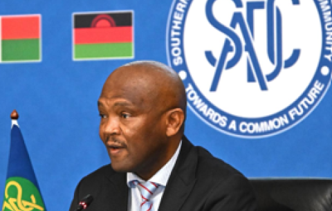 Ambassador Tebogo Seokolo chairs the meeting of the SADC Standing Committee of Senior Officials.