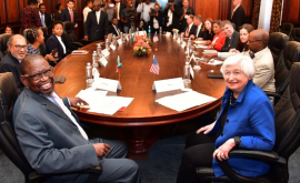 Finance Minister Enoch Godongwana and Secretary of the US Treasury, Janet Yellen.