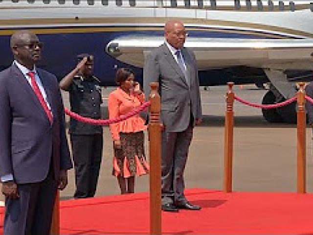 President Zuma arrives in Rwanda