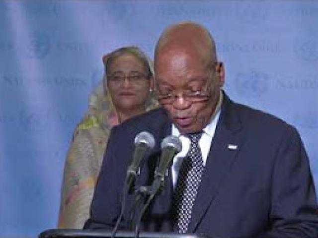 President speaks at High-Level Panel on Water media briefing