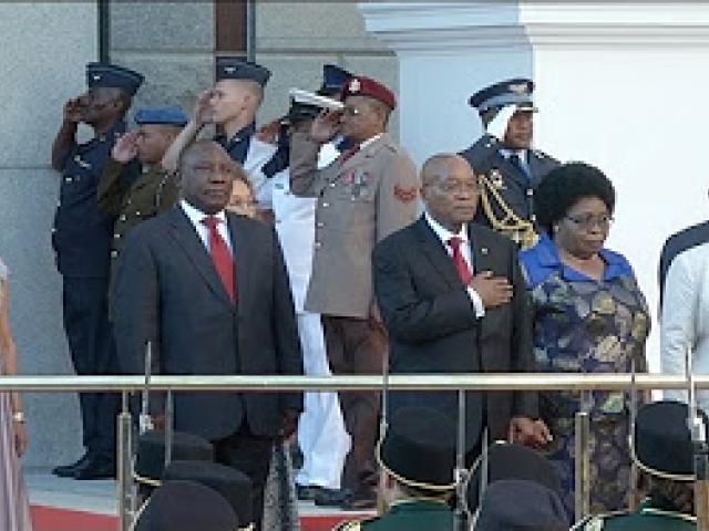 President Zuma arrives in Parliament for SONA 2017