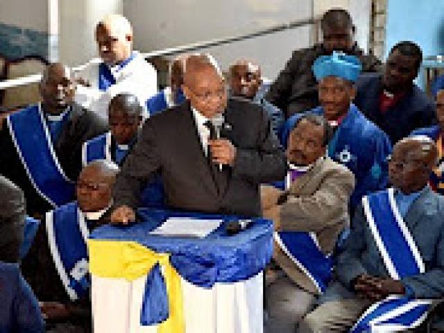 President Zuma addresses Apostolic Faith Mission Church's Women's Day Service