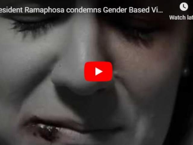 President speaks against gender based violence