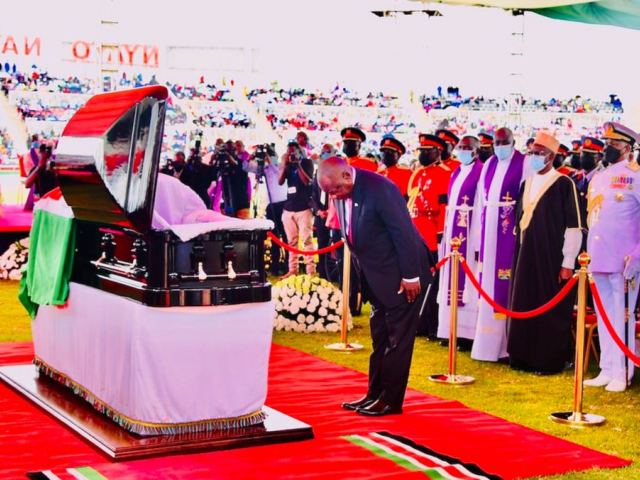 President Cyril Ramaphosa attends Funeral Service of the former Kenyan President Mwai Kibaki