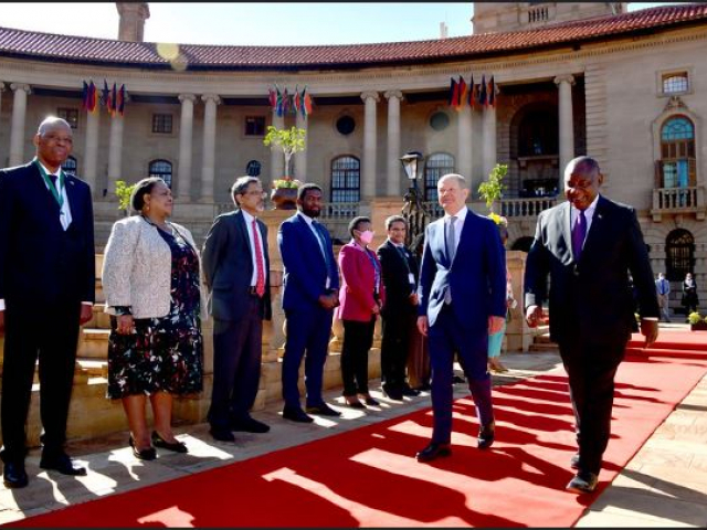 President Cyril Ramaphosa hosts German Chancellor Olaf Scholz