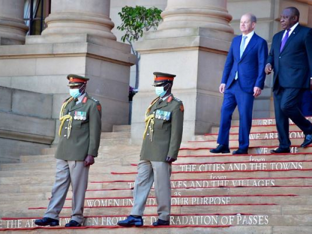 German Chancellor visits SA