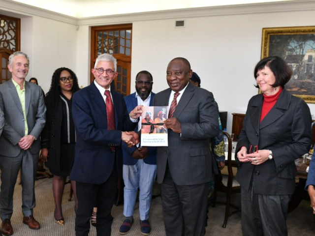 Handover of A Just Transition Framework for South Africa