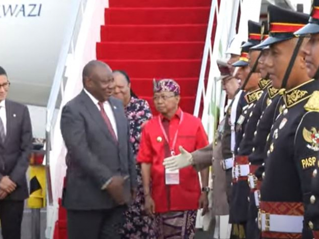 President Cyril Ramaphosa arrives in Bali