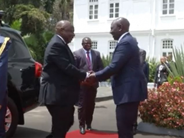 SA State visit to Kenya welcome ceremony