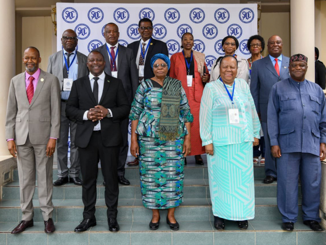 International Relations and Cooperation Minister, Dr Naledi Pandor attends the Opening Session of the SADC Extraordinary meeting of the Organ Troika on Politics, Defence & Security Cooperation Ministerial Committee in Windhoek, Namibia.