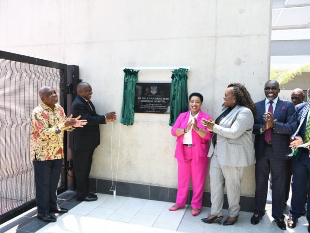 Opening of Dr Pixley Ka Isaka Seme Memorial Hospital