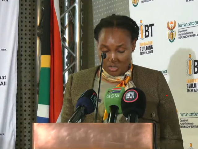 Minister Simelane briefs the media about the upcoming summit on Innovative Building Technologies
