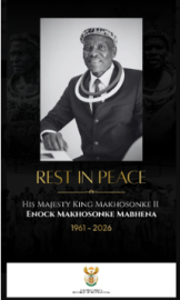 Condolences for His Majesty King Makhosonke II
