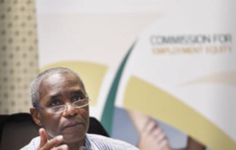 Chief Director-Collective Bargaining for the Department of Labour, Thembinkosi Mkalipi, at the launch of the 2014 Employment Equity Report, Pretoria. GCIS.