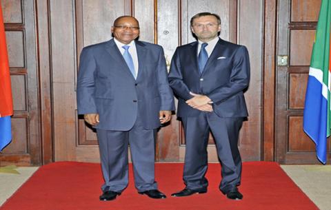 President Jacob Zuma receive Letters of Credence from Ambassador of Finland, Petri Olavi Salo. Source: DIRCO
