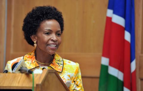 International Relations Minister Maite Nkoane-Mashabane addressing the Bi-National Commission. Source: GCIS