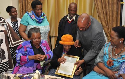 President Zuma hosted a party for older persons from all nine provinces to highlight the rights older persons. Source: GCIS