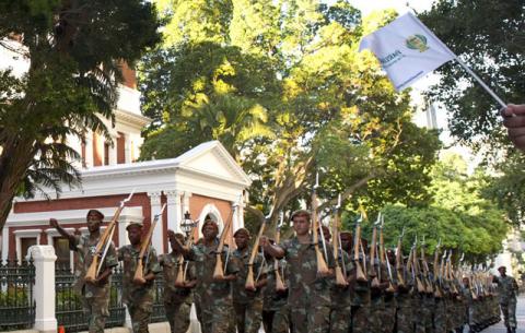 Preparations and rehearsals for the State of the Nation Address (SONA) take place in Parliament in Cape Town. Source: GCIS