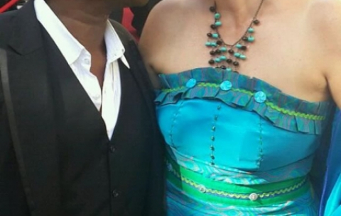 Dali Tambo and his wife Rachel share an intimate moment on the red carpet ahead of SONA 2014. Source: SAnews