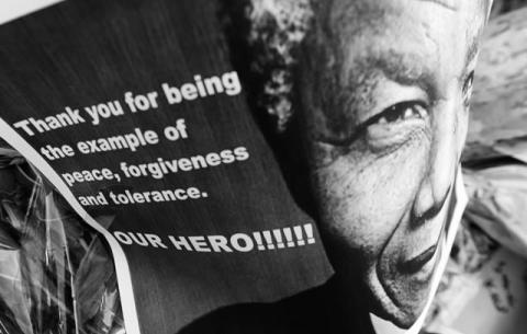 Messages of support for Former President Nelson Mandela at Medi-Clinic in Pretoria. Source: GCIS