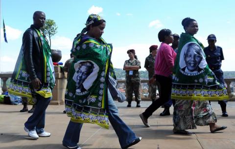 Thousands of South Africans came to pay their last respects to the father of the nation at the Union Buildings. Source: GCIS