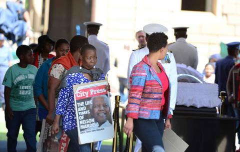 Thousands of South Africans came to pay their last respects to the father of the nation at the Union Buildings. Source: GCIS