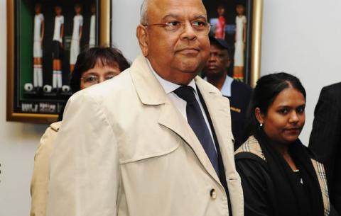 Finance Minister Pravin Gordhan at Madiba memorial, FNB Stadium. Source: GCIS