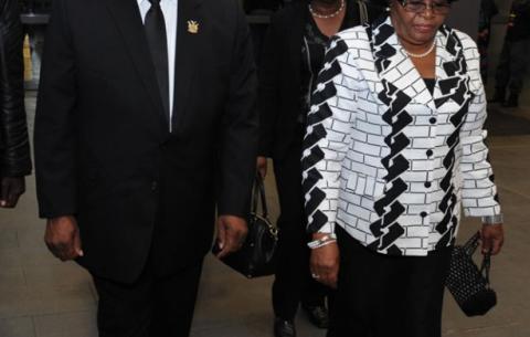 Namibian President Hifikepunye Pohamba at Madiba memorial. Source: GCIS