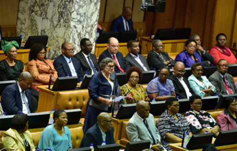 Deputy President Cyril Ramaphosa elected as the new President of SA.