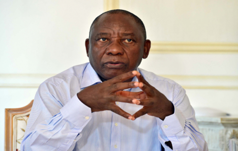 President Cyril Ramaphosa preparing his SONA 2018 speech at his official residence in Cape Town. 